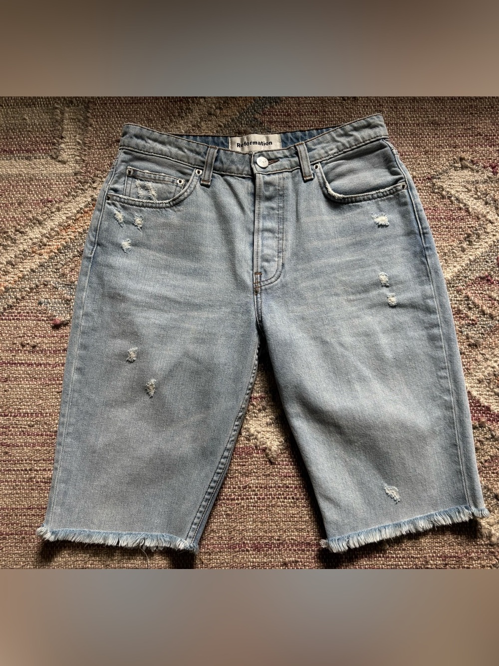 Reformation women’s jean shorts